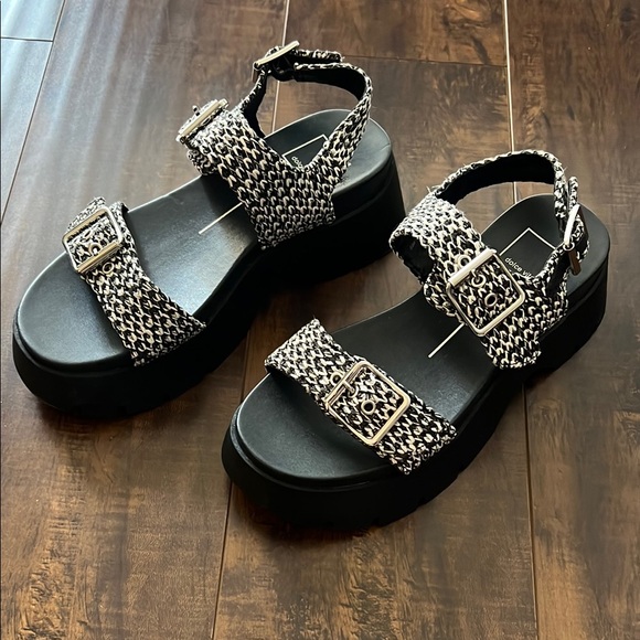 Dolce Vita Shoes - Dolce Vita Black and White Platform Sandals